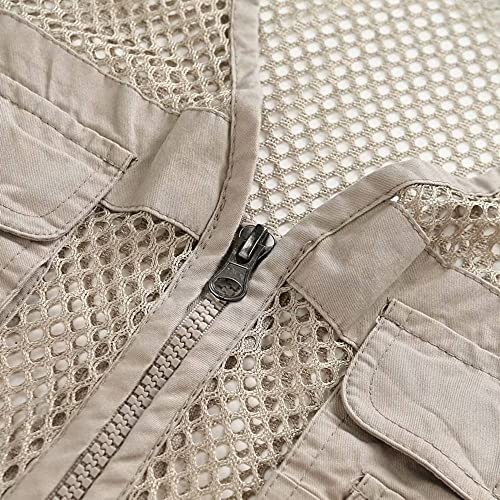 Unisex Mesh Breathable Fishing Vest, Multi-Pockets Photography Travel Hiking Waistcoat Jacket for Adults and Youth4