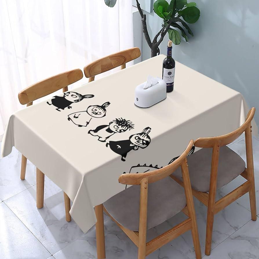 Many テーブル用品 Amazon｜ムーミン テーブルクロス 上質な防水防油生地で作られ