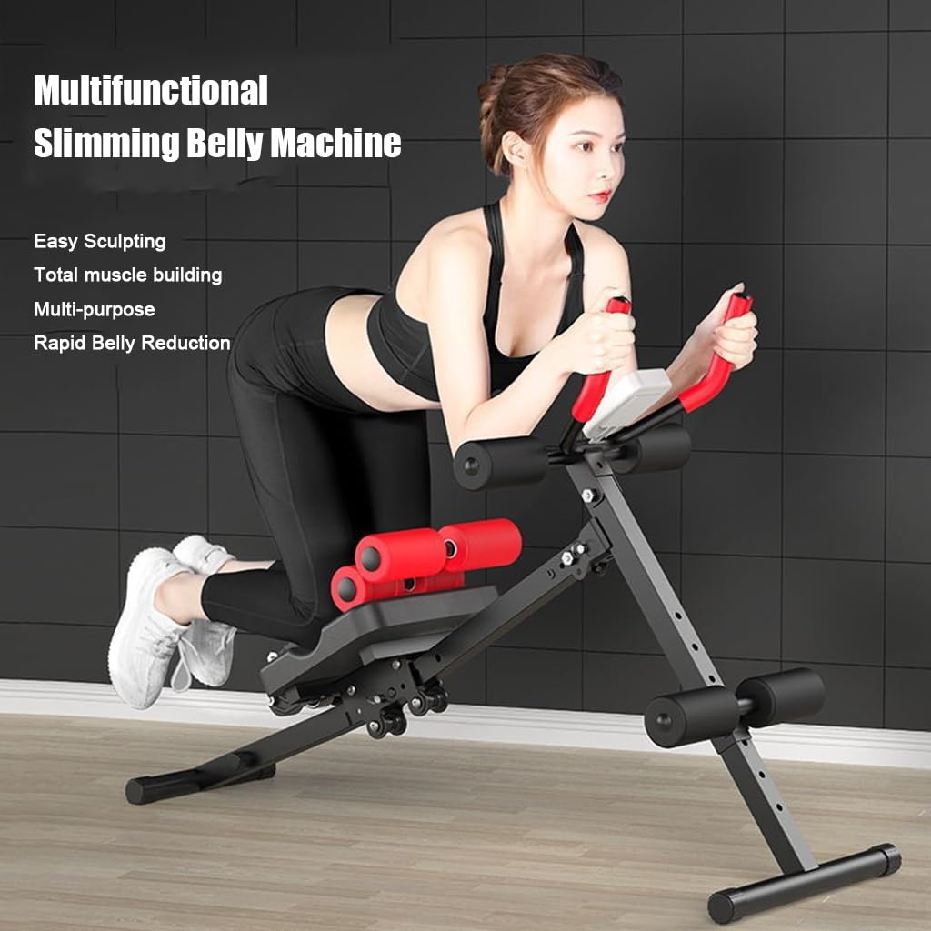 Haloppe Ab Workout Apparatuur Voor Thuisgym, 5 Verstelbare Buikspieren Full Body Workout Met Lcd Monitor Krachttraining Fitnessapparatuur Opvouwbare Buiktrainer Geschikt Voor Beginners