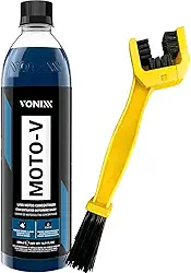 Moto-v Shampoo Desengraxante Para Lavar Motos Vonixx 500ml Escova corrente Detailer