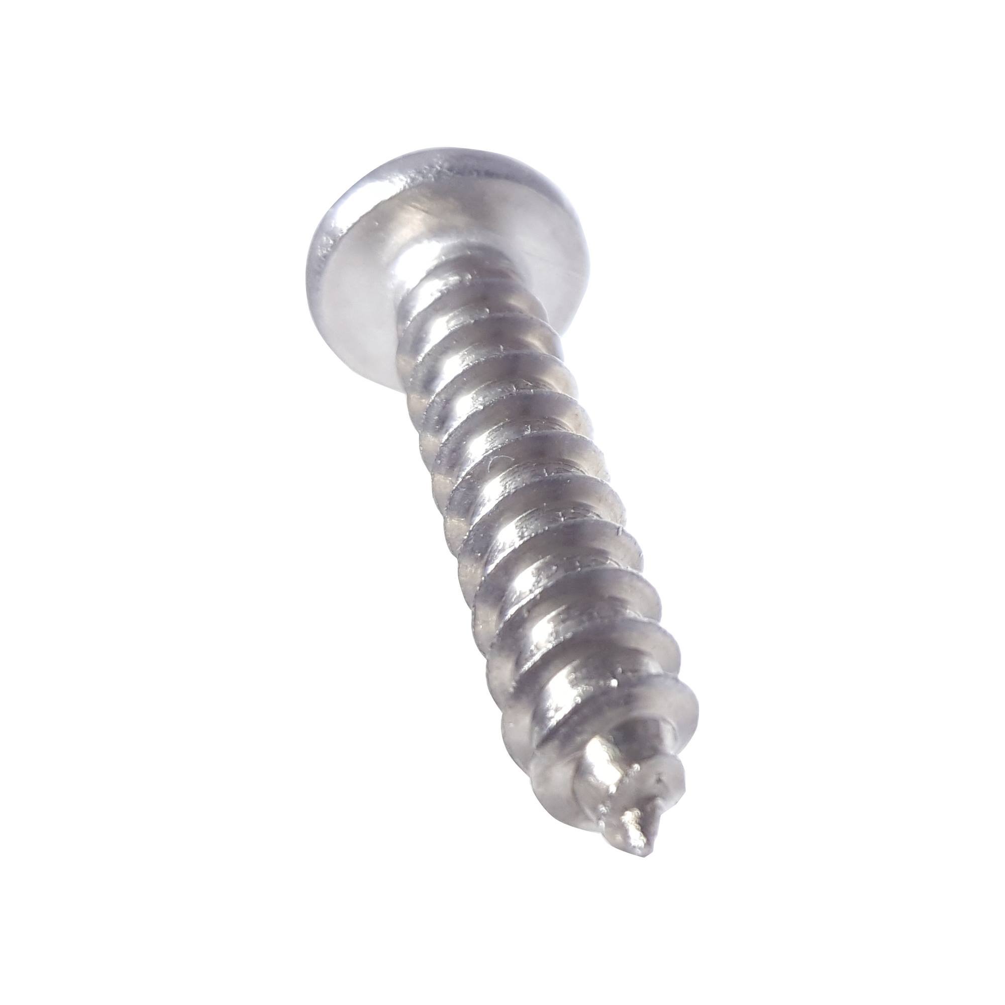 # 10 X 5/8 tornillos de metal de cabeza troncocónica ", rosca completa, cuadrada, acero inoxidable 18 – 8, acabado brillante, SELF-TAPPING, cantidad 100 piezas
