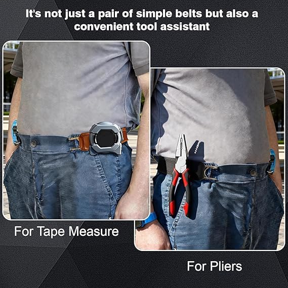 Image of 4Pcs Elastic Belt for Men, Belt for Men Jeans, Tactical elastic Belts, Elastic Belt with Hook, for Outdoor Activities and Daily Wear, Black and Brown