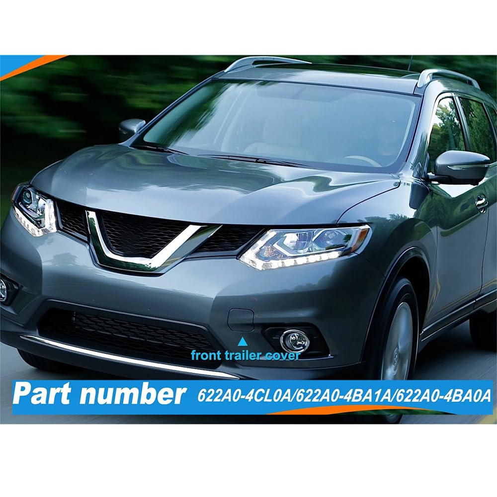 Amazon.co.jp: 牽引フックキャップカバー 日産ローグ エクストレイル T32 2014-2016 用、左フロントバンパー牽引フックカバー  : 車＆バイク に適合する ローグ に適合する エクストレイル T32 2014-2015-2016 フロントバンパー トウフックキャップカバー 6