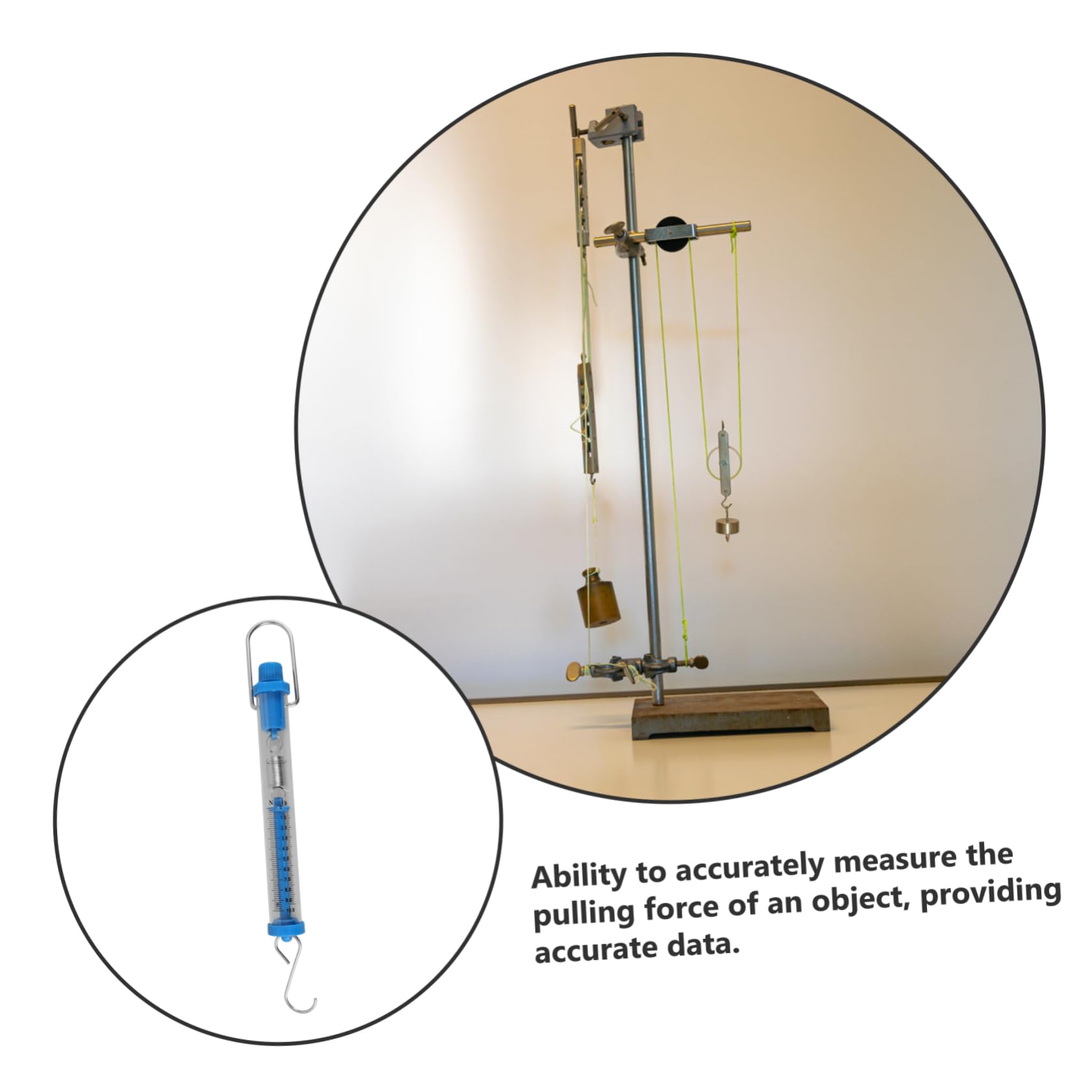 FUNOMOCYA Accurate Spring Scale Balance Capacity Cylindrical Dynamometer Hanging Tube Spring Scale Perfect for Physics Experiments