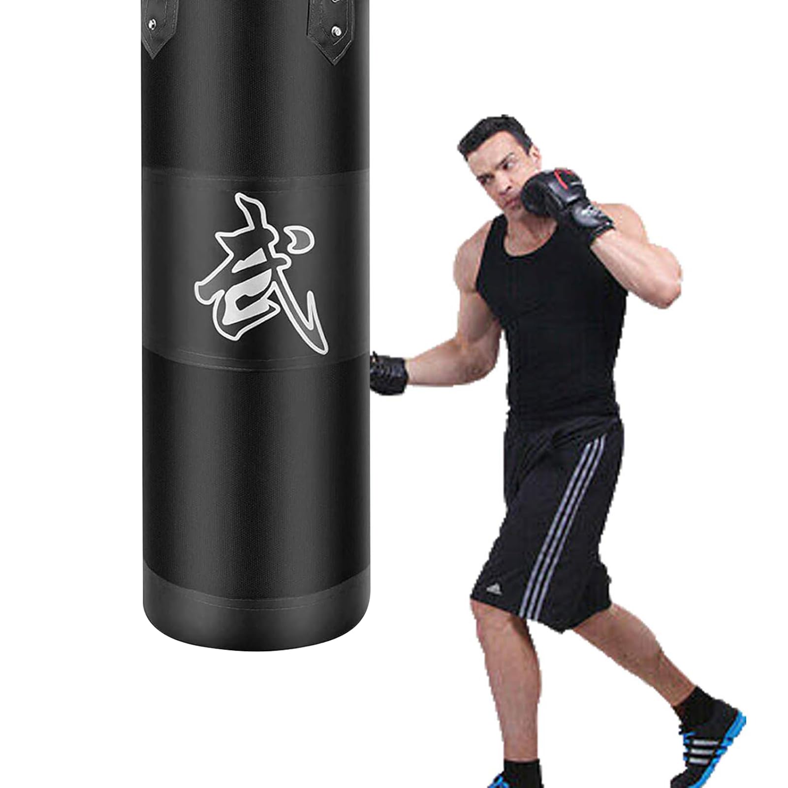 Sac de Frappe Boxe Suspension Kit - Adulte Lourd MMA Punching Muay Thai Arts Martiaux Kickboxing (Non Rempli) Boxe Chaine Punching Bag Sac de Frappe Durable