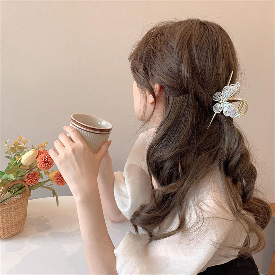 Forcine per capelli cinesi, forcine per capelli con clip grande per donne forcine per capelli con diamante clip per capelli pinza pinza artigli coda di cavallo artiglio clip