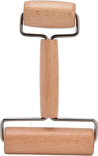 Miniatura 7 de Rodillo de masa, tecnología de revestimiento de rodillos de pizza, agarre cómodo para panadería para el hogar y la cocina