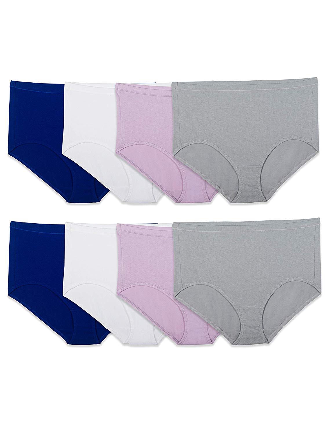 Fruit of the Loom Women's High Cut Briefs Fit for Me Plus Size Underwear