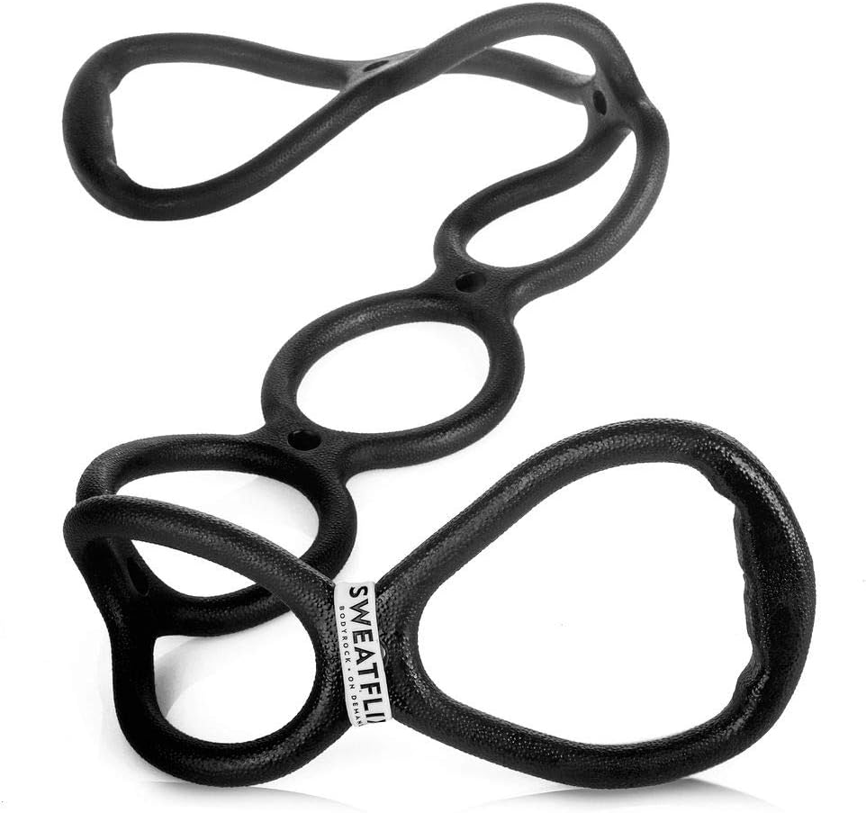 Stretch Ring Workout Resistance Band: BodyRock Black Thing Exercise Band for Total Body Fitness - Resistance Bands / Physical Therapy Band for Stretching and Working Out Legs, Arms, Shoulders and Butt