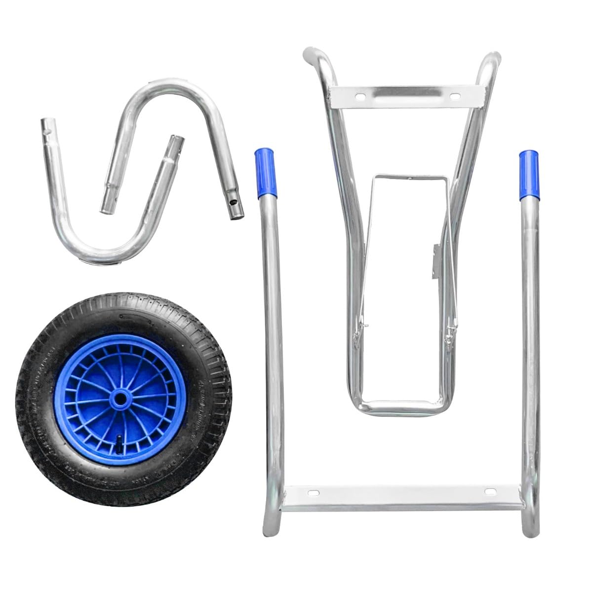 STI Carriola Blu 110lt portata 160kg Acciaio e Vasca in Polipropilene alta resistenza giardino cantiere muratura