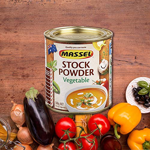 Massel, Stock Powder - No MSG, Gluten-Free, Vegetable Flavour - 168 g, Pack of 6 Canned Soup Stock