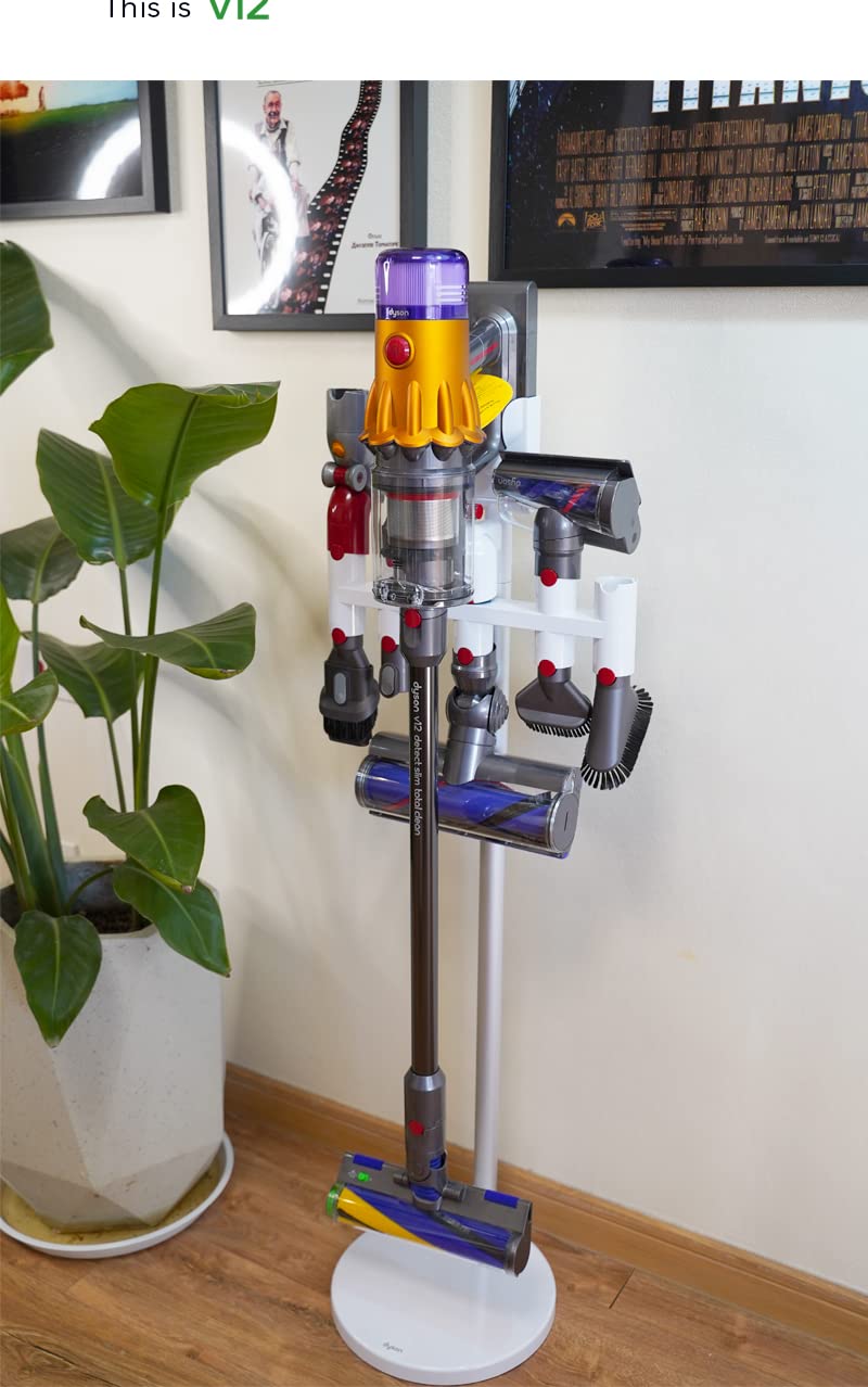 Luchs Adapter für Dyson V 11 und V 15 Ständer, Organizer erweiterung für mehr Aufsätze, kompatibel nur mit Dyson V11 und V15 Docking Station Wandhalterung Ständer Aufbewahrung Halterung für 9 Aufsätze