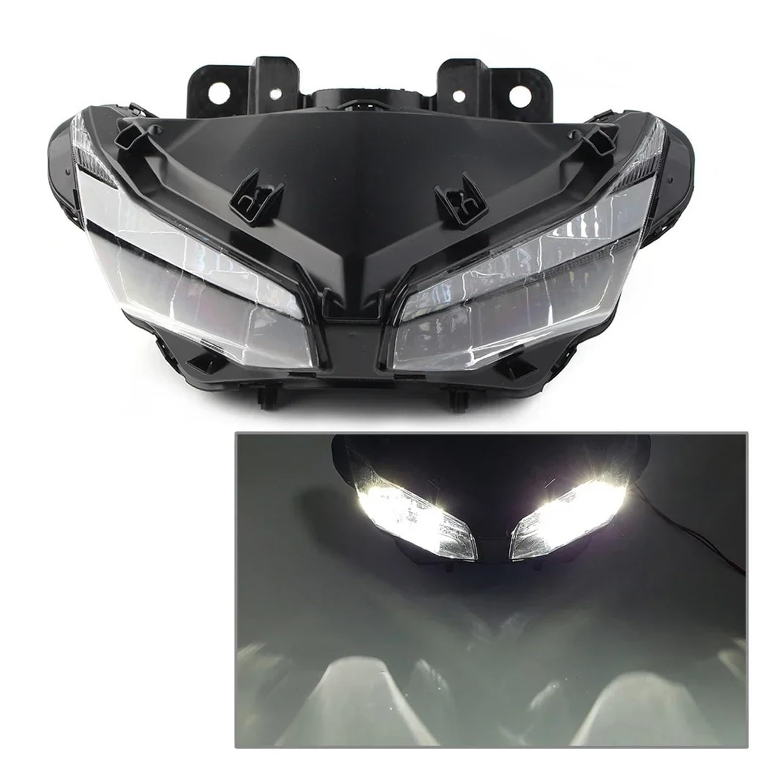 Per CBR500 Per CBR500R 2016-2023 Fari Moto | Per la sostituzione del gruppo faro anteriore moto per CBR650R 2019-2023.(Bianco)