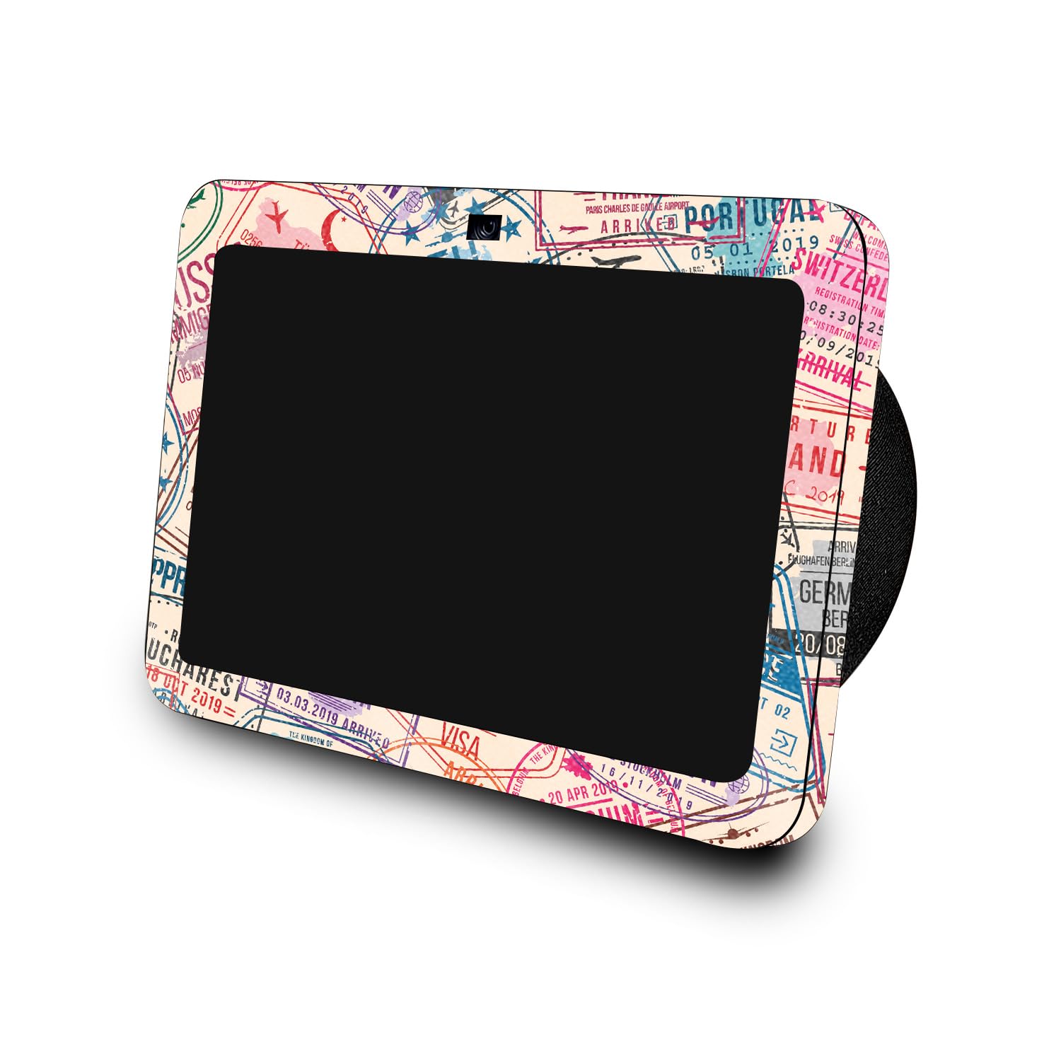 Glossy Glitter Skin Compatible with Amazon Echo Show 8 (3rd Gen, 2023) - Ive Been Everywhere - Premium 3M Vinyl Protective Wrap Decal Cover - Easy to Apply | Crafted in The USA by MightySkins