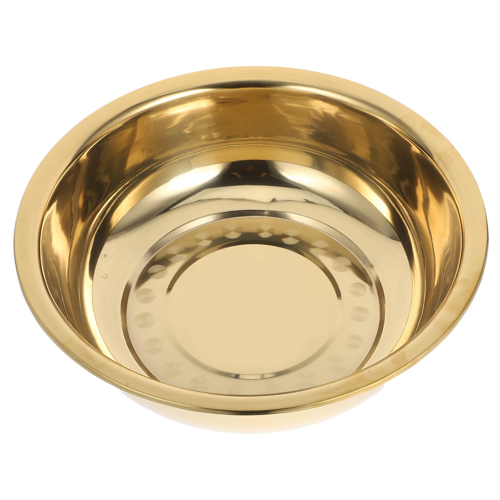 Bol de Acero Inoxidable Engrosado, Cocina y Baño, para Lavar Verduras
