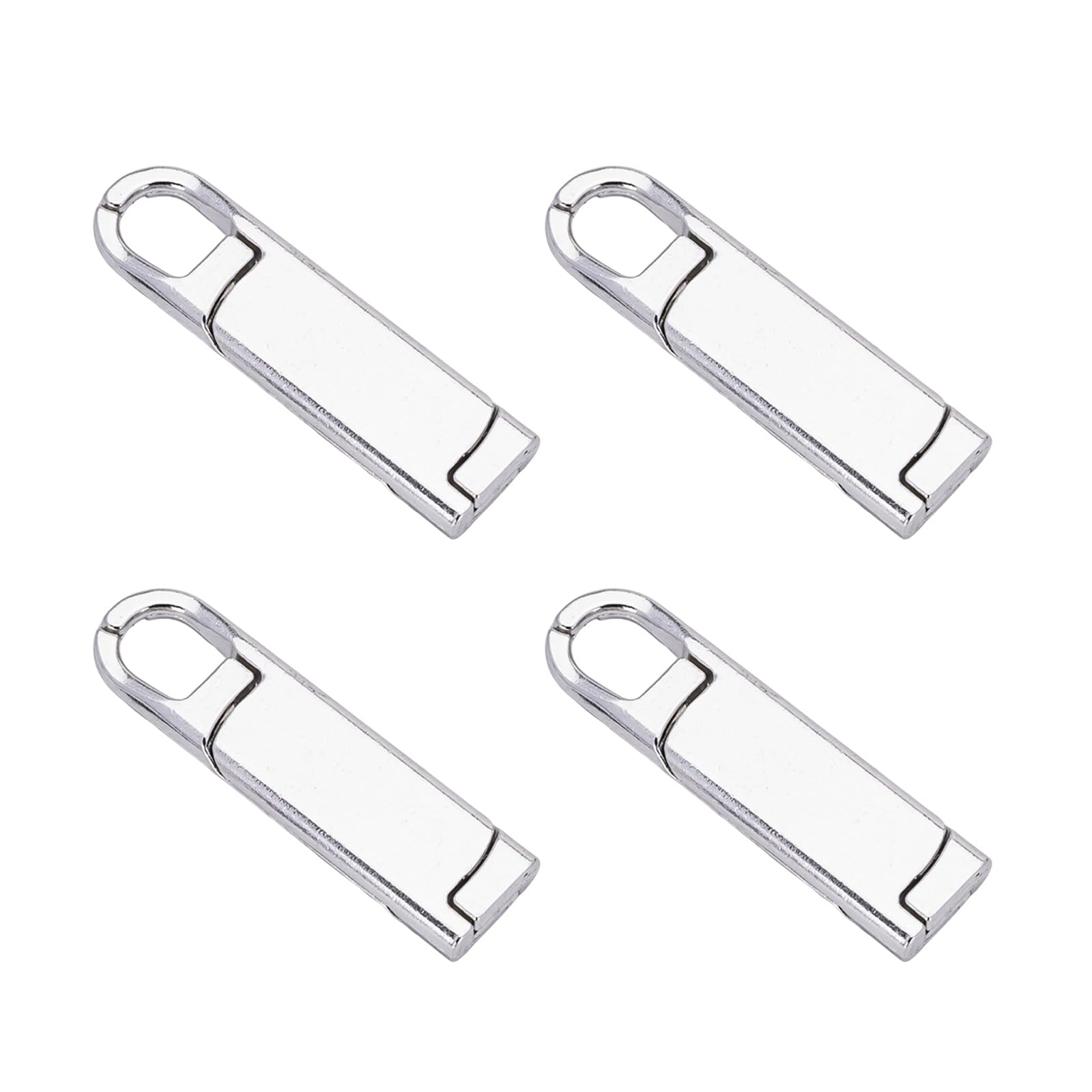 Msioytog 4Pcs Zippers Puller Replacements Detachable Zippers Puller Sliders for Clothing Luggage Purse Jeans Boot Backpacks Tents for Clothing