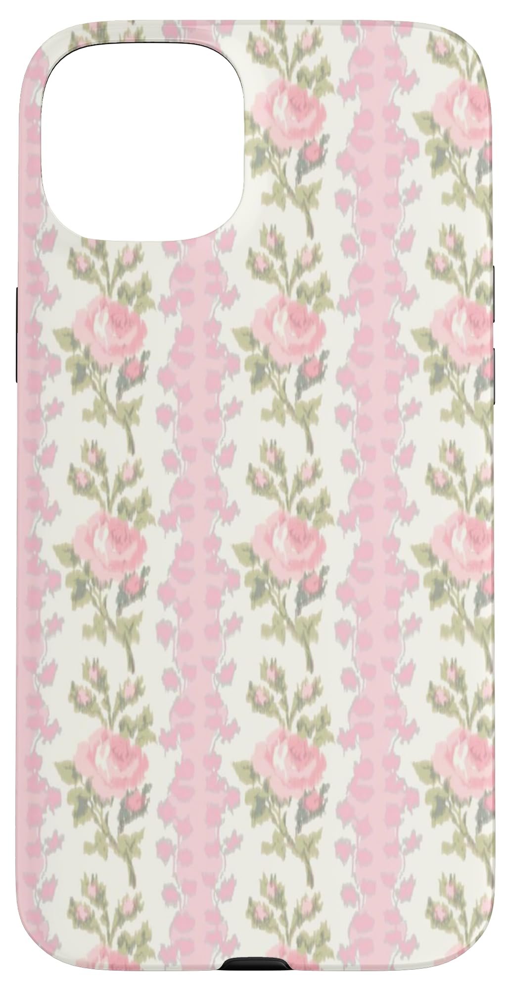 Fancy Peony Blushing Floral Coquette Toile de Jouy Case for iPhone 15 Plus