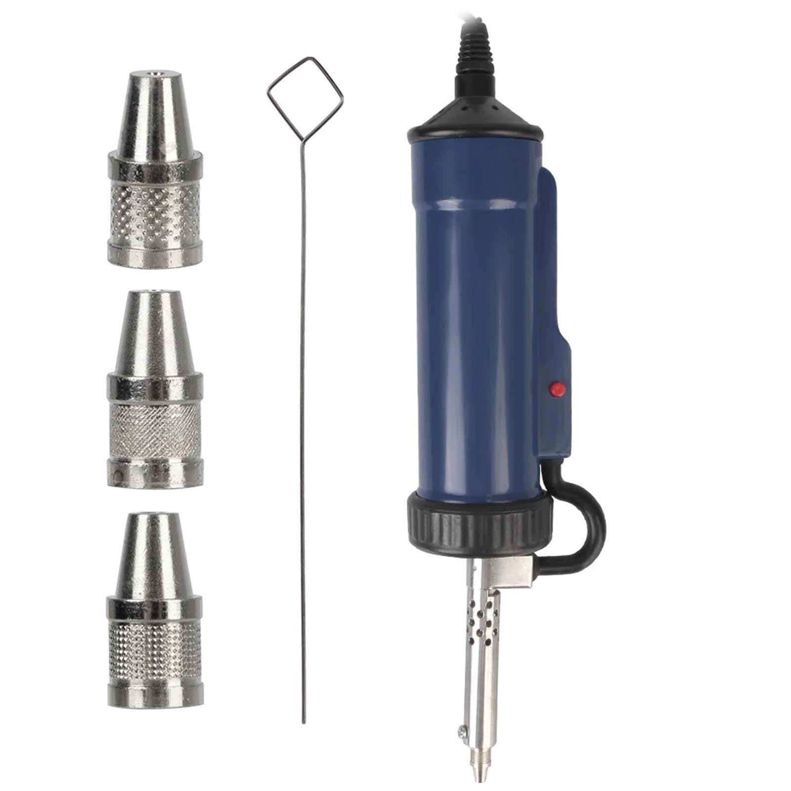 Bomba desoldadora automática con 3 boquillas de succión, herramienta eléctrica de soldadura al vacío para una reparación rápida y eficiente de la placa de circuito