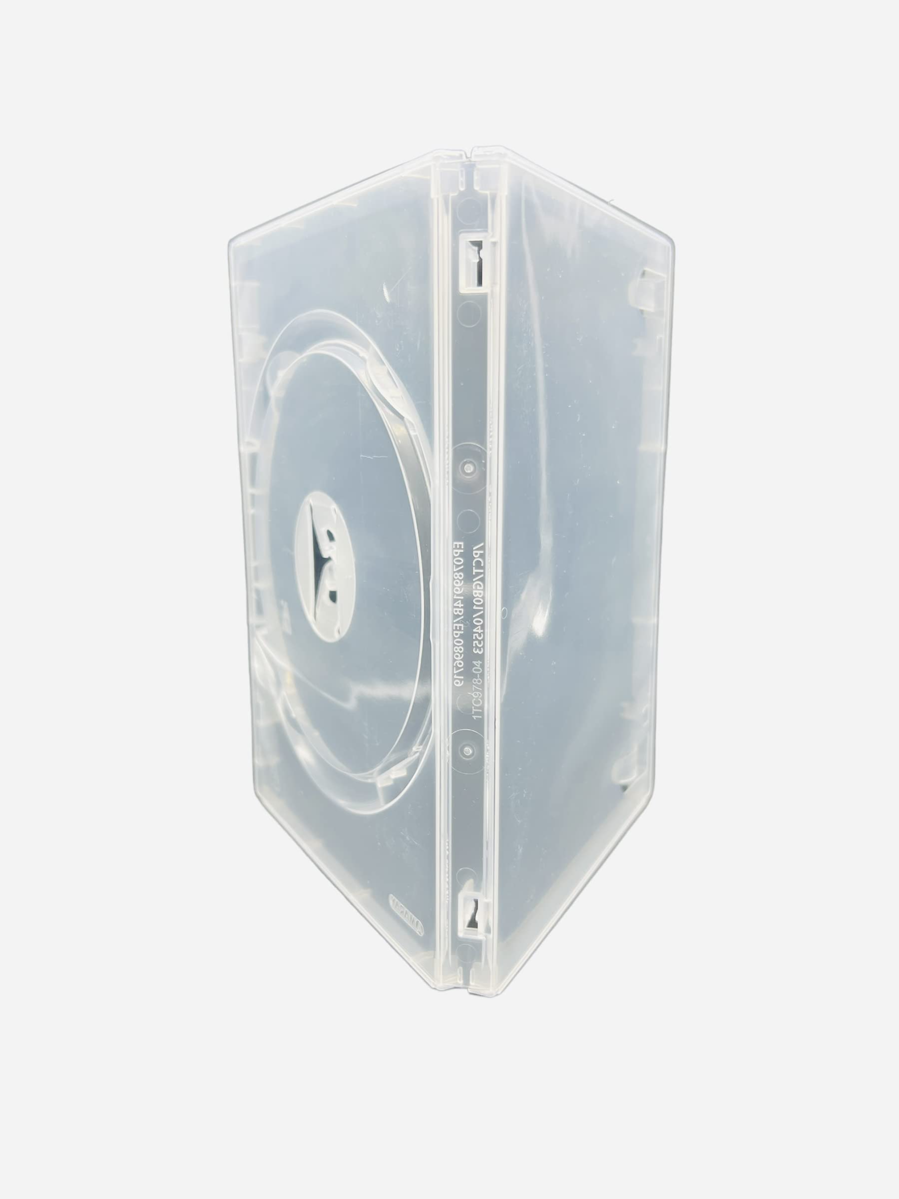 50 custodie trasparenti Amaray per DVD, CD, BLU RAY, con clip per vassoio aggiuntivo, clip per libretto, custodia esterna per intarsio artistico. Confezione in confezione Dragon Trading