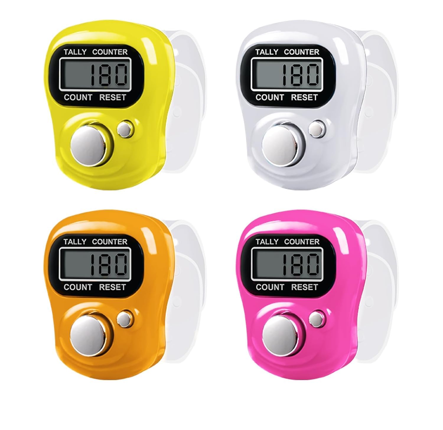 NT Digital India Radha Naam Jaap Counter, Digital Finger Counter, Battery Operated, Compact and Portable, 100000 Count