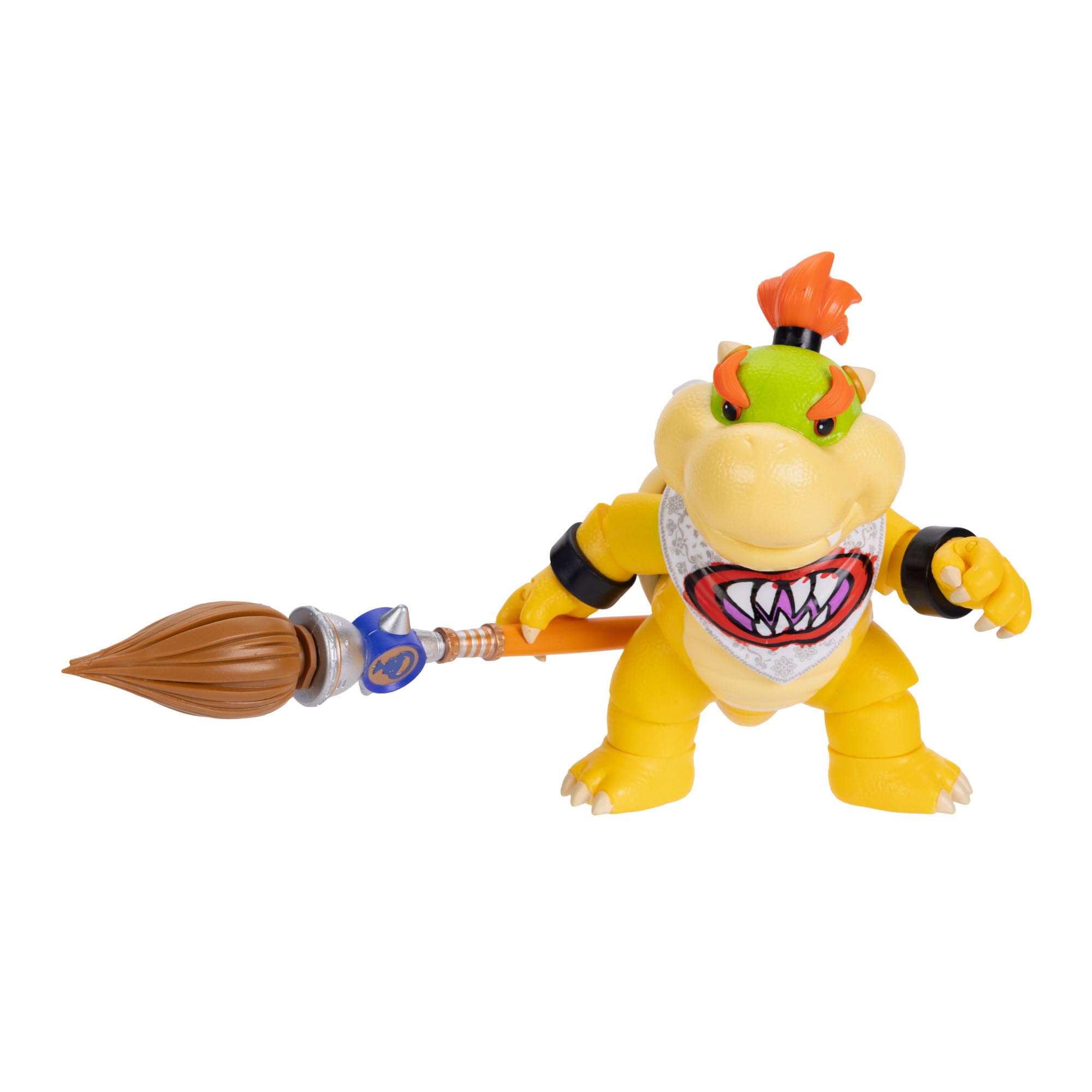 Action figure di Bowser Jr. da 12,7 cm (5 pollici) tratta dal film Super Mario Galaxy, con accessorio, licenza ufficiale Jakks Pacific, 17 punti di articolazione, pennello incluso