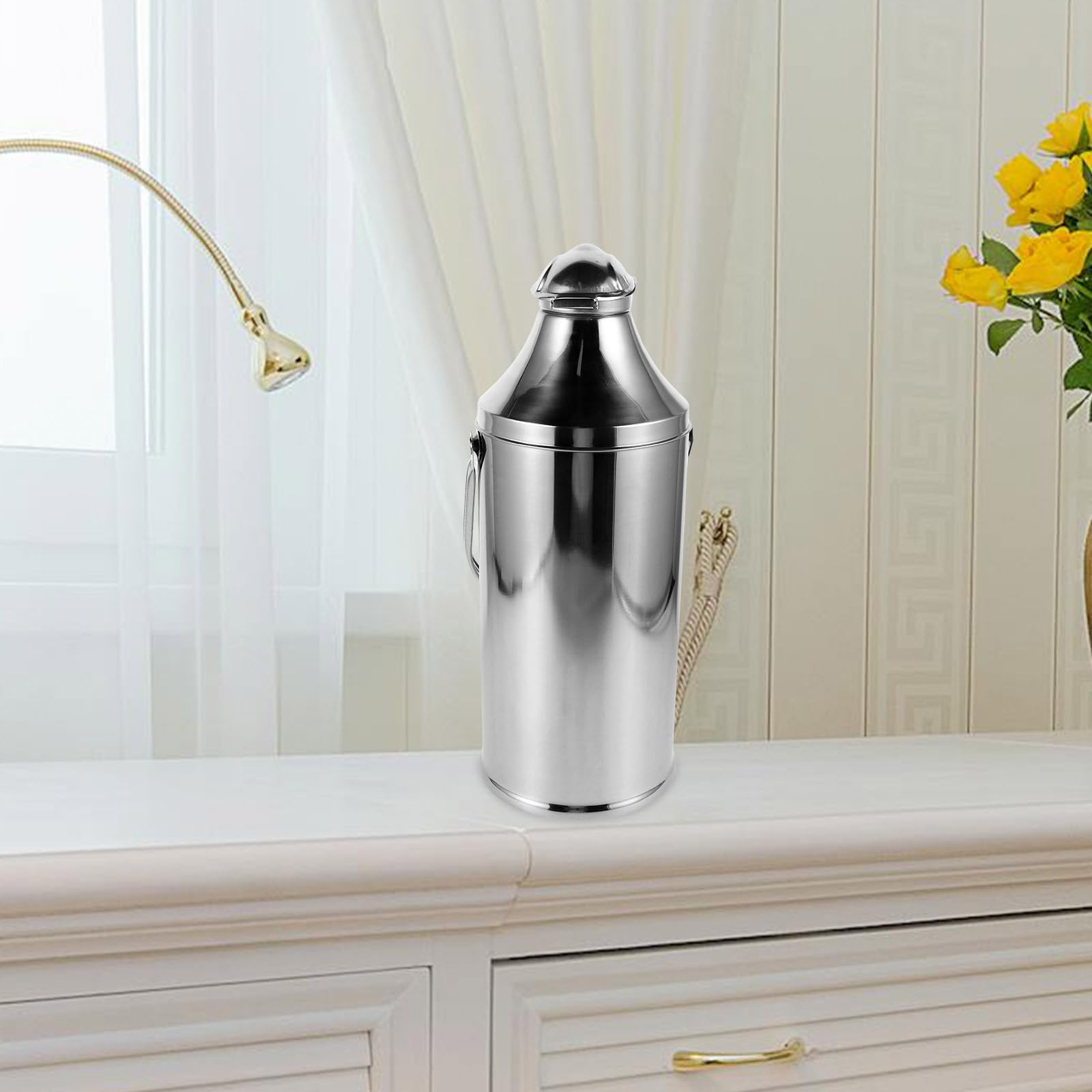 INOOMP Bouteille D'eau Isotherme avec Poignée 3.2l en Acier Inoxydable Grosse Capacité et Isolation Thermique Maison Voyages