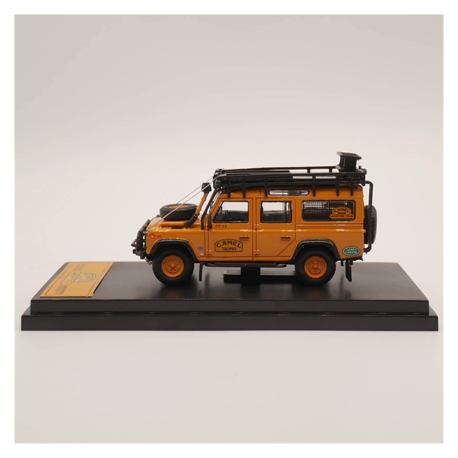Veicoli a Motore in Scala 1/64 per Land Rover Defender 110 Camel Trophy Pressofuso in Lega Modello di Auto Fuoristrada Simulazione Collezione di Souvenir Modello di Auto Replica