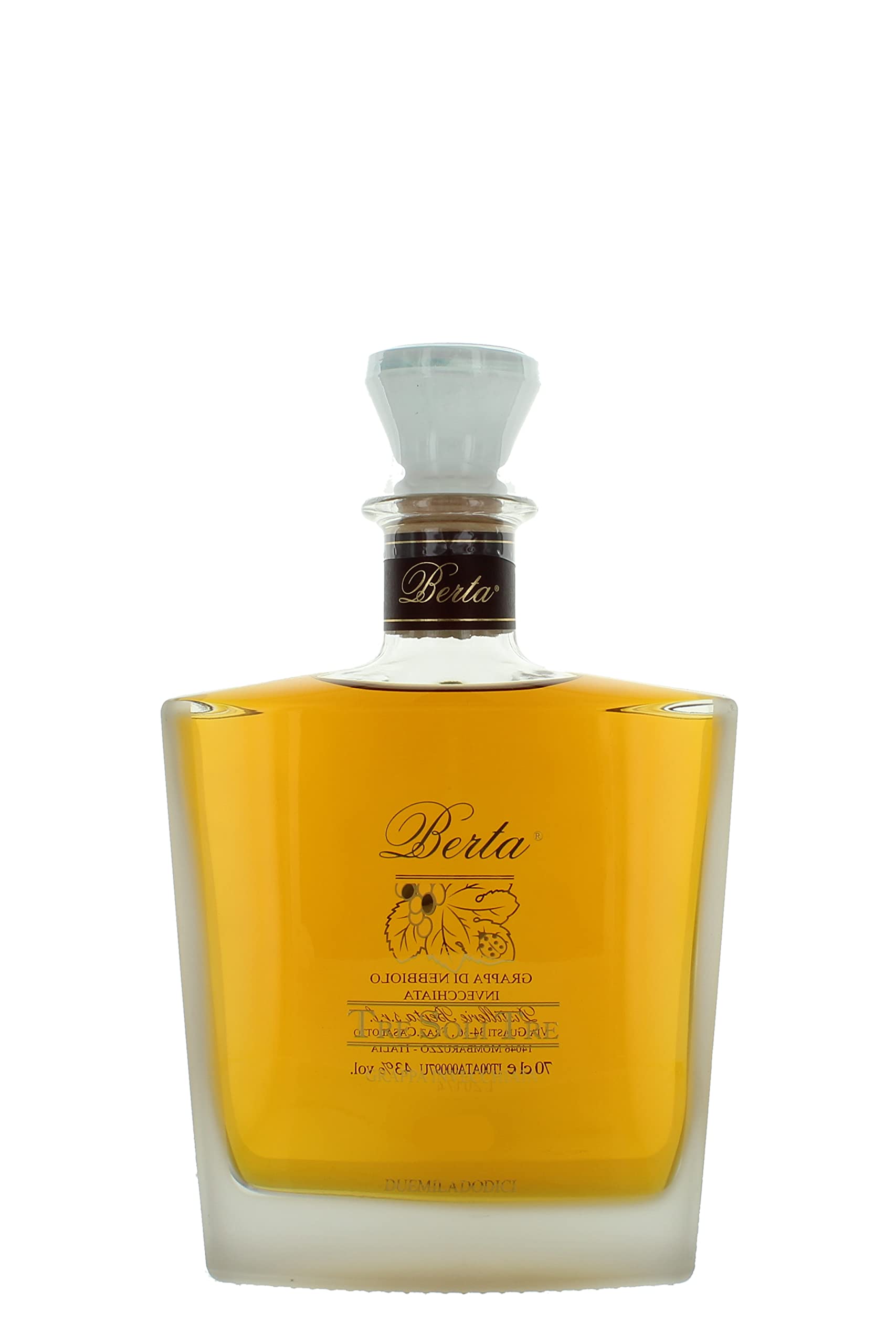 Grappa Berta Tresolitre No Legno Cl 70