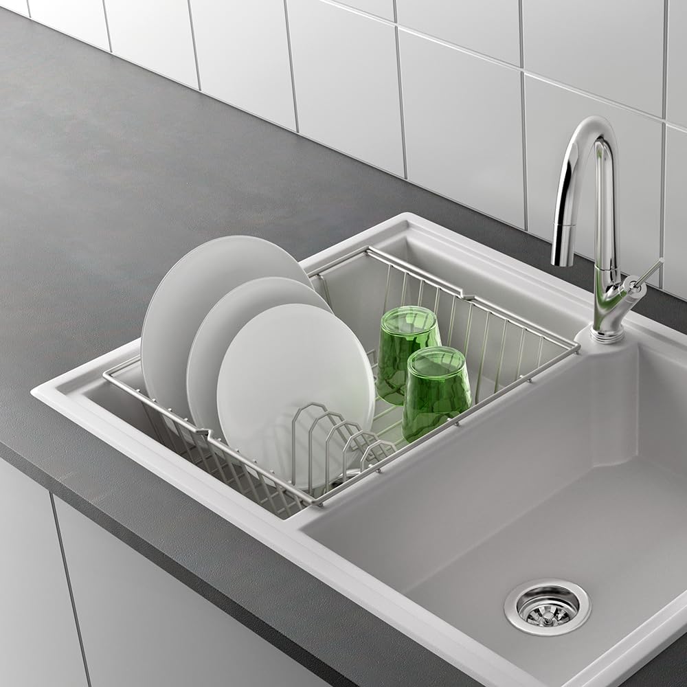 Metaltex Lipsia Luxy Compact Chrome Effect Washing Up Basket