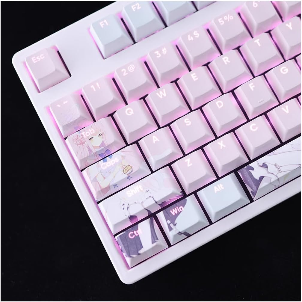 Amazon.co.jp: ブルーアーカイブ 聖園ミカ キーキャップ PBT ブルー