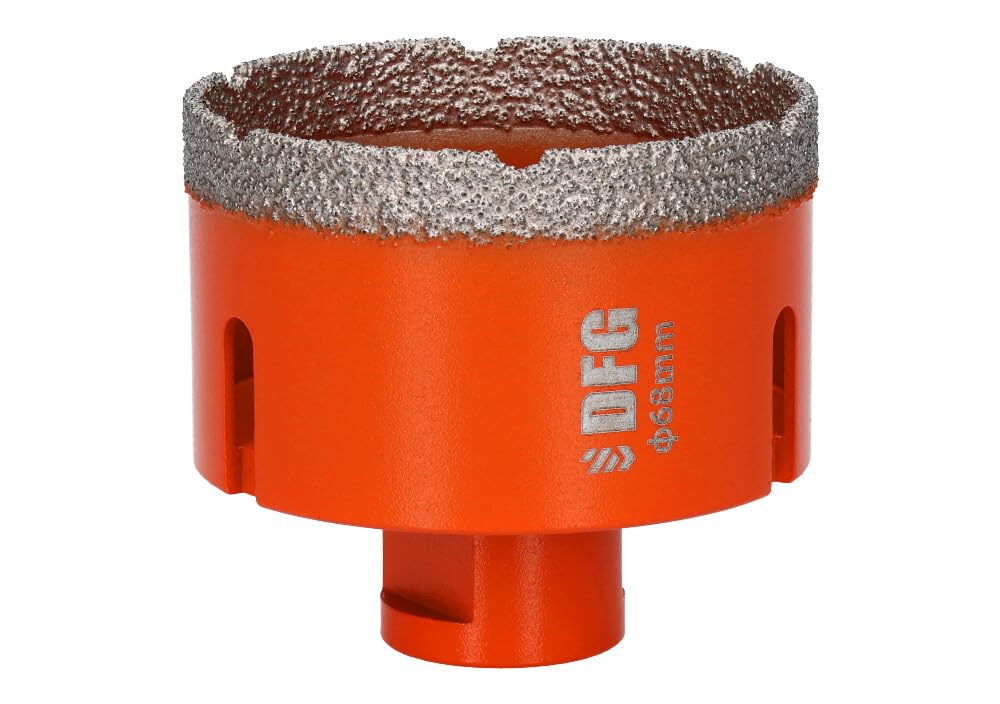 Zestaw 11 otwornic diamentowych 6-68 mm do szkła, gresu i płytek ceramicznych, mocowanie M14, wiercenie na sucho + adapter