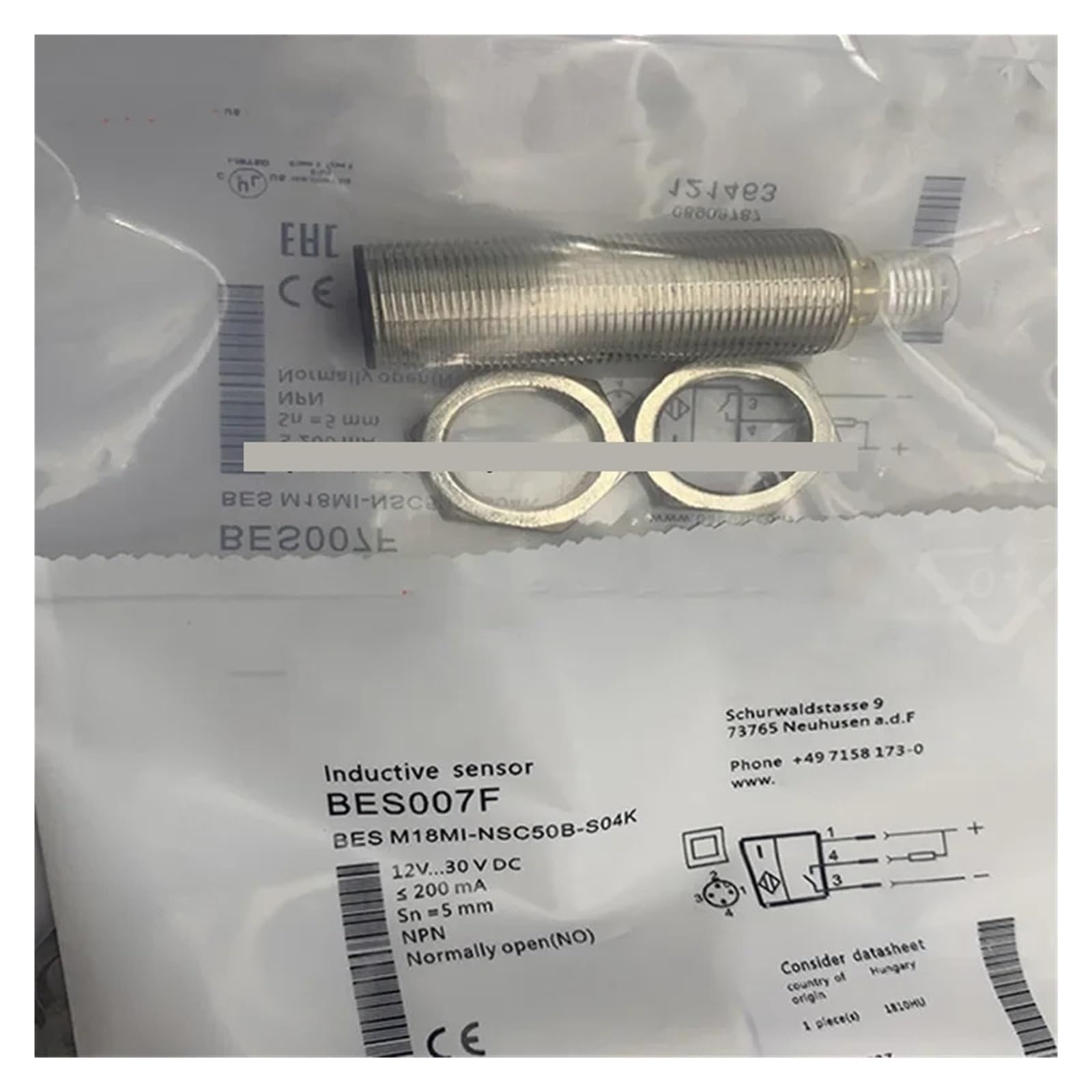 NACODLUL 3Pcs Proximity Sensor M18EI-POC80B-S04G