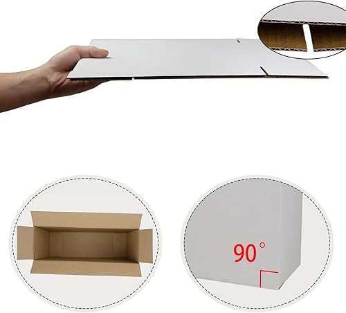 Miniatura 8 de Sodissa Cajas de envío de 12 x 8 x 5 pulgadas, cajas de cartón corrugado marrón para pequeñas empresas, paquete de 25