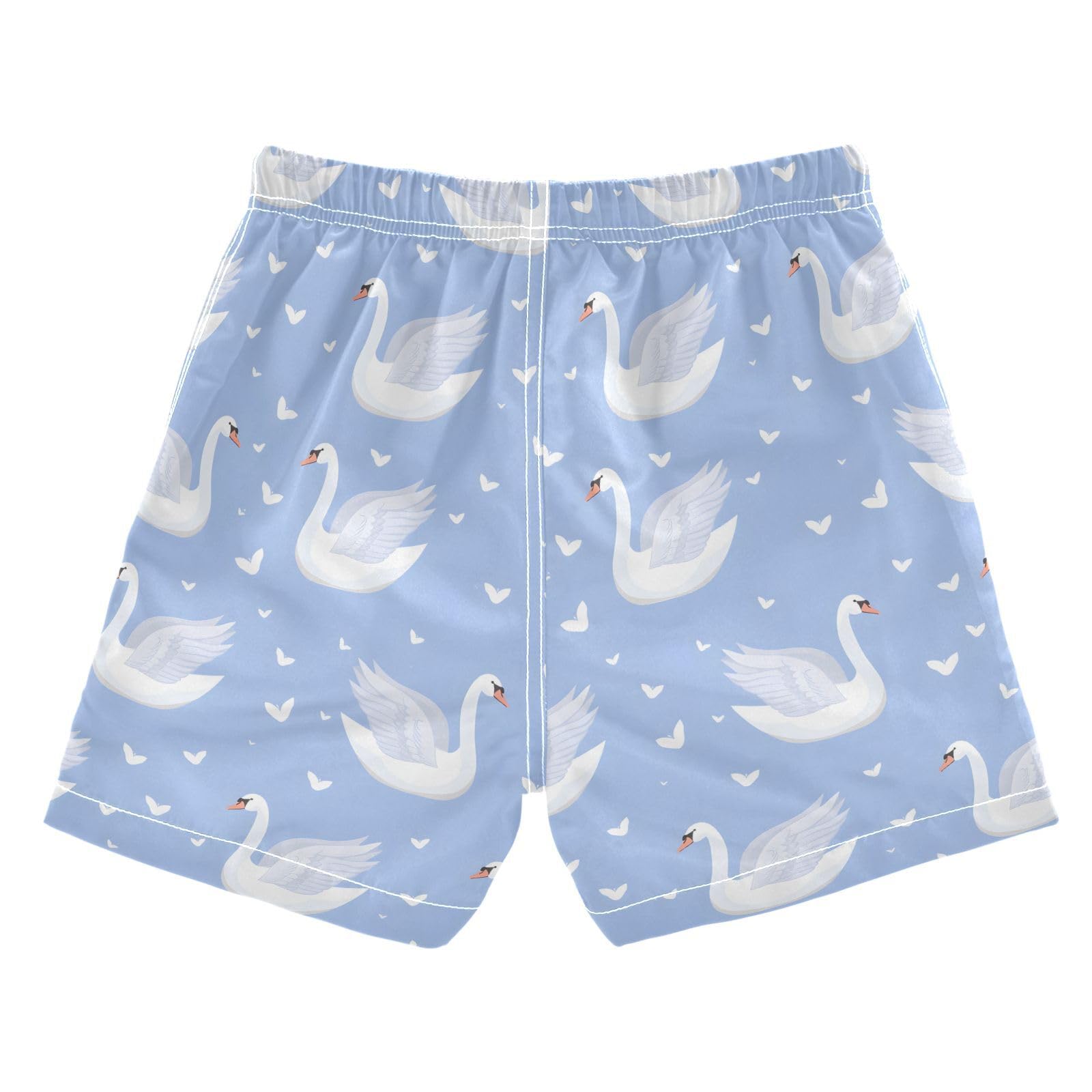 ALAZA Elephant Palm Tree Indian Boys Quick Dry Beach Board Shorts Kids Swim Trunks Bathing Suit Swimsuit S