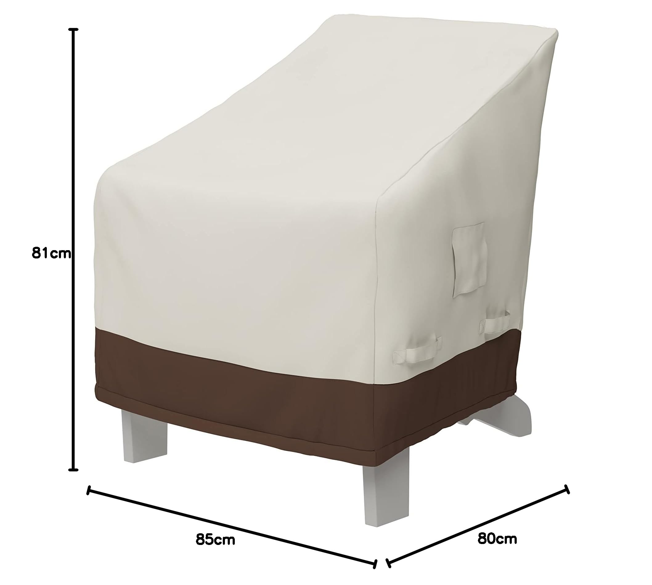 Amazon Basics Funda Protectora para Silla de jardín Adirondack, Beis/Bronceado (Paquete de 2)
