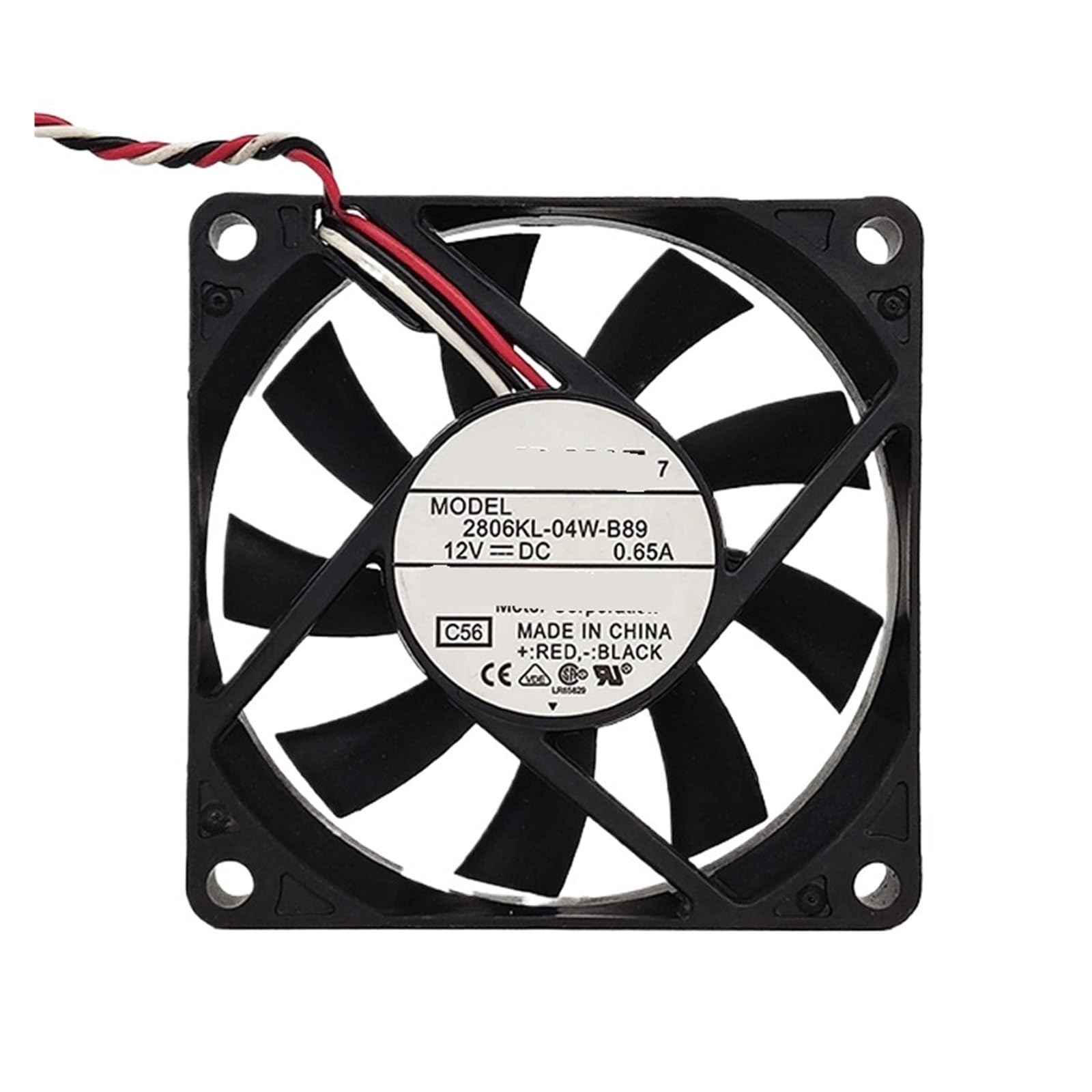 PEQYUACTE 2806KL-04W-B89 7015 DC12V 0.65A 70x70x15MM DC Cooling Fan