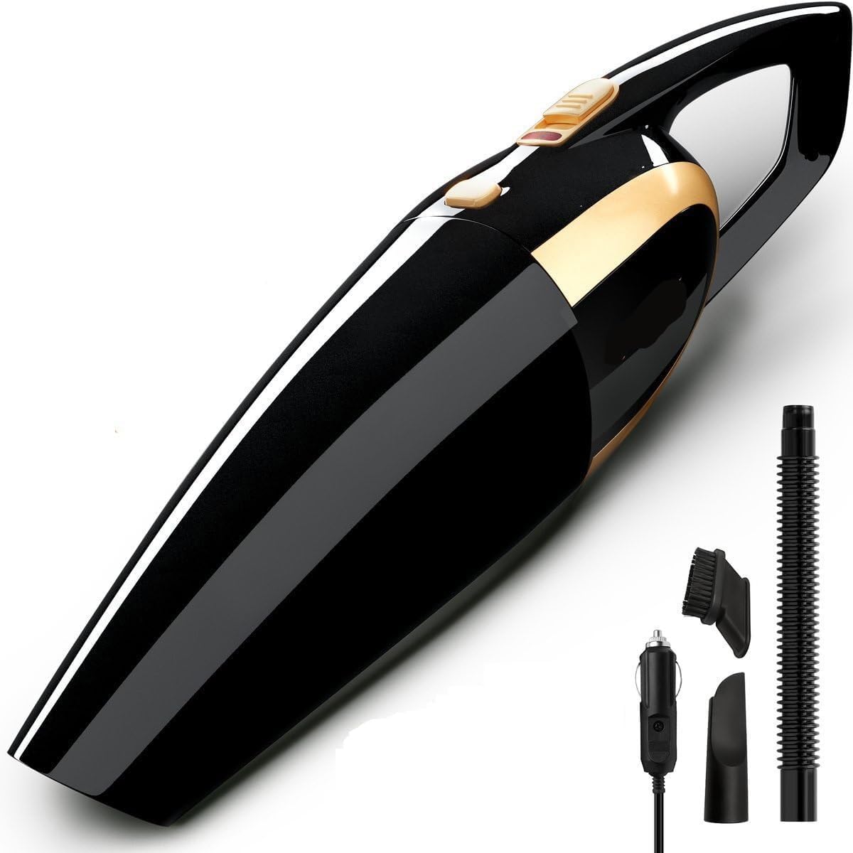 Oren Empower Car Vacuum Cleaner 12V High Power Handheld Portable for Deep Cleaning / 5.5kpa 120W Power Compact Hand Vacuum Cleaner with HEPA Filter and LED Light (Black) (B0CRVTRYY5) Amazon Price History, Amazon Price Tracker