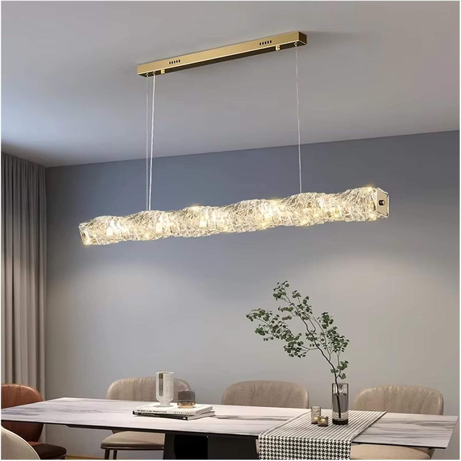 LED Crystal Chandeliers for Dining Room Kitchen Lighting Decor Lustre Pendant Chandelier Indoor,Indoor Illumination