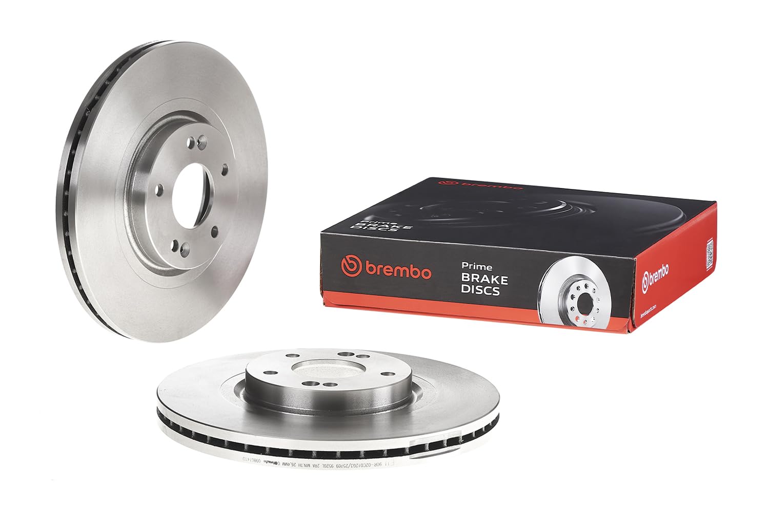 2x Brake Discs Pair Vented fits HYUNDAI SANTA FE Mk2 2.7 Front 09 to 12 G6EA Set