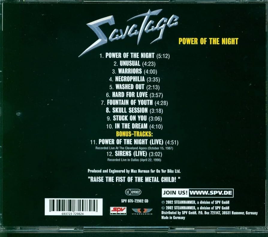 Power of the Night: Savatage: Amazon.ca: Music