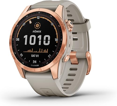 Miniatura 10 de Garmin Fenix 7S - Reloj inteligente de aventura de tamaño más pequeño, reloj resistente al aire libre con GPS, pantalla táctil, características de