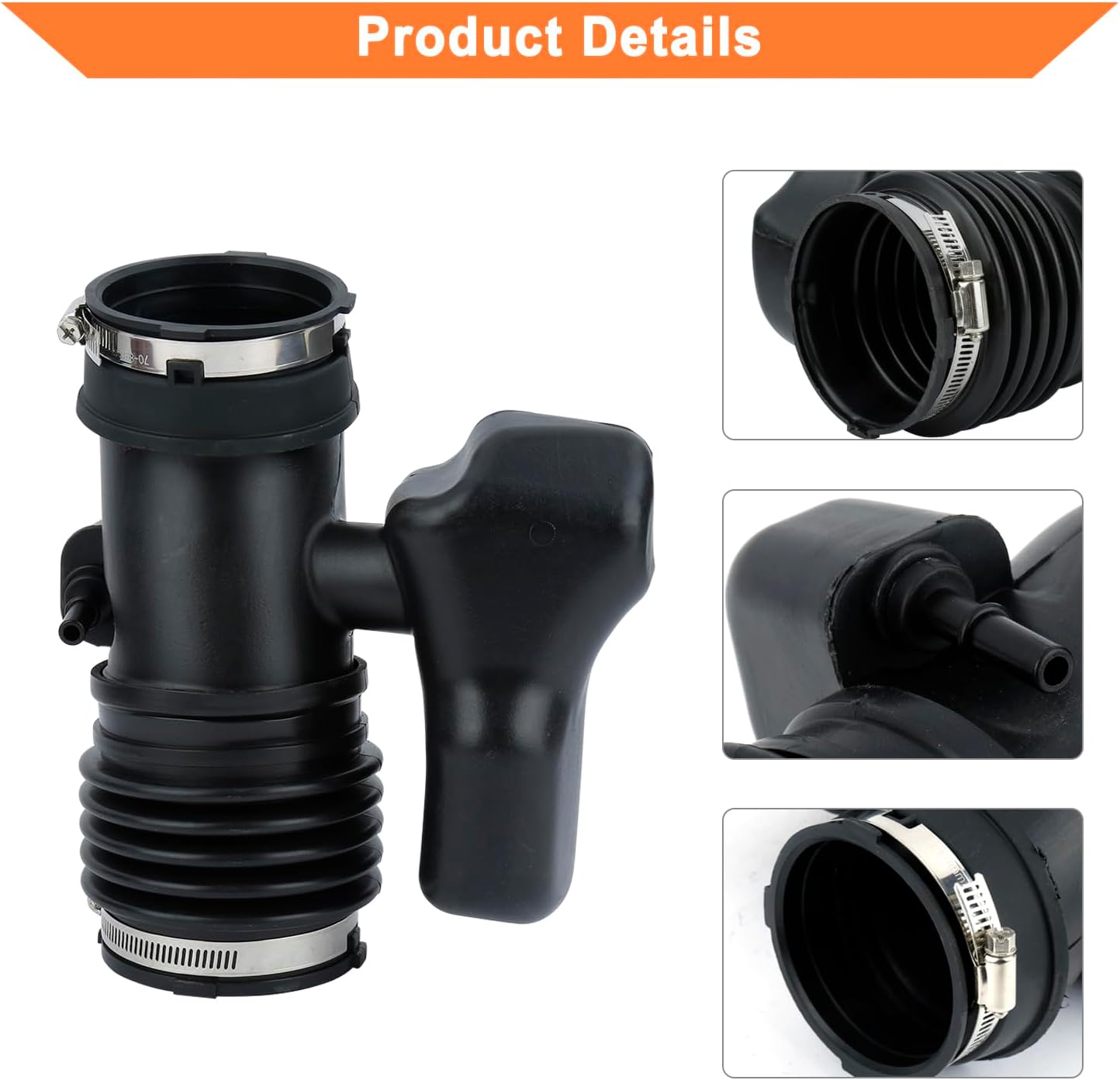 Engine Air Intake Hose (Tube With Clamps).Fits for 2009-2011 Buick Enclave,Chevy Traverse,GMC Acadia,Saturn Outlook. Replaces Part # 25783713.