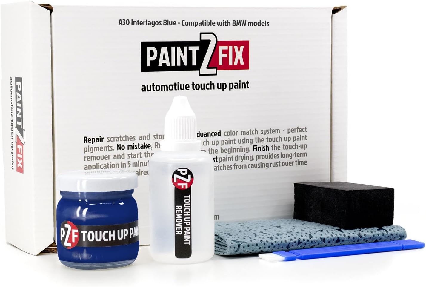 A30 Interlagos Blue Touch-Up Paint Kit (25ml) for BMW