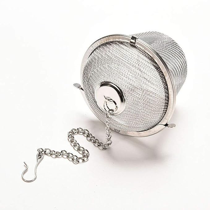 Tea Strainer Infuser for Loose Tea - Stainless Steel Tea Diffuser for Tea, Coffee, Seasonings, Spices (Round)