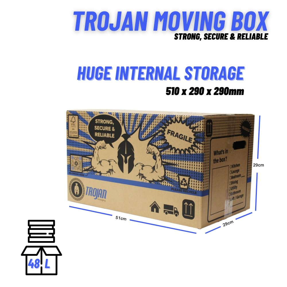 Trojan 20 Pack Large Double Wall House Moving Boxes Ecuador