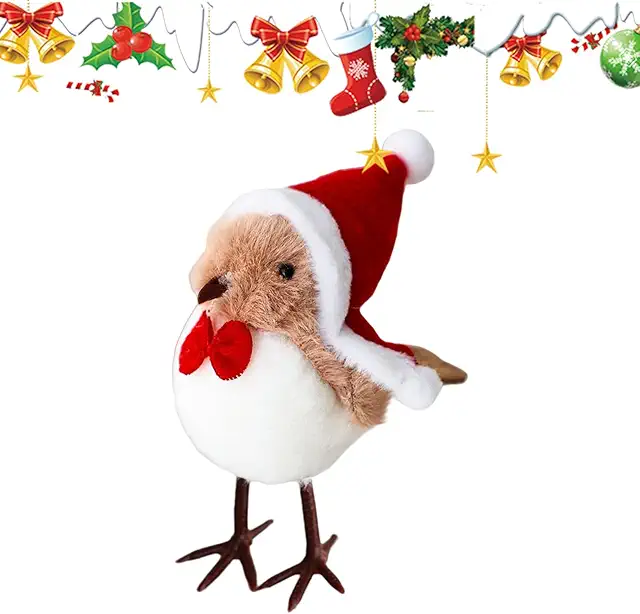 Gesimuleerde Vogelbeeldjes - Kerstdecoratie voor Binnen en Buiten