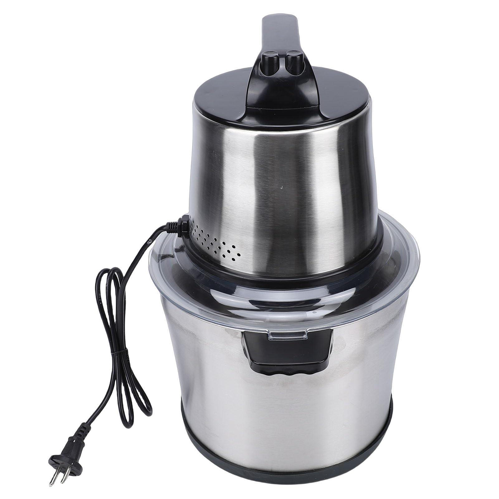 Tritacarne Elettrico Commerciale Resistente 1800 W Tritatutto con Ciotola in Acciaio Inossidabile per Uso 10 Litri (Spina europea 220 V)