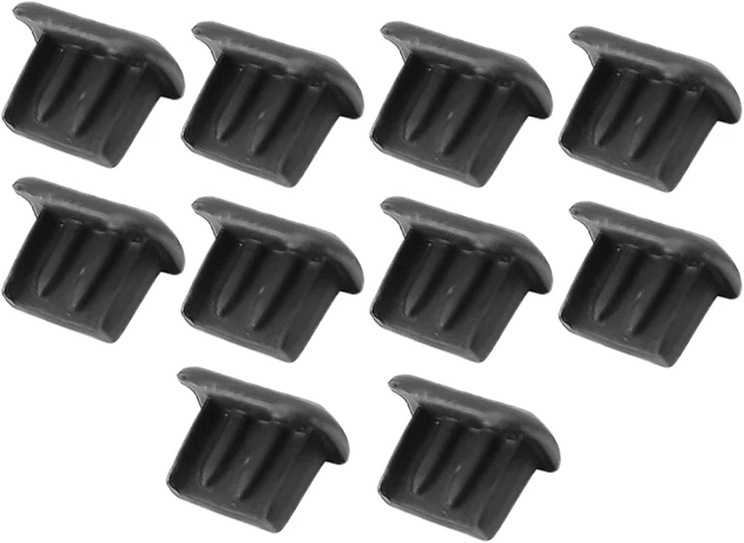 100pcs USB Dust Plugs Universal Android Charging Port Plug Protector Cover for Mini Dustproof Cap(Transparent)