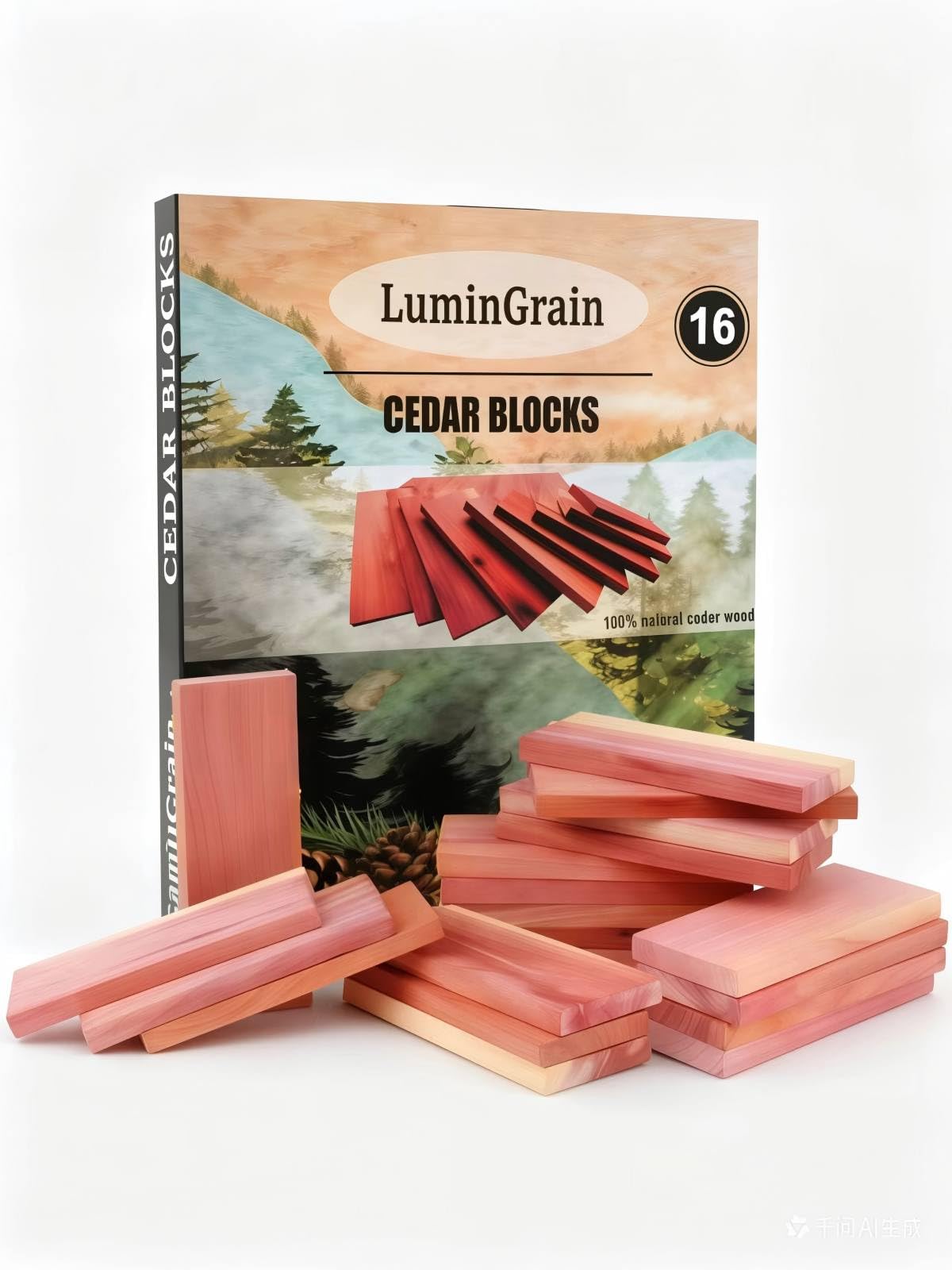 LuminGrain 16 Zedernblöcke