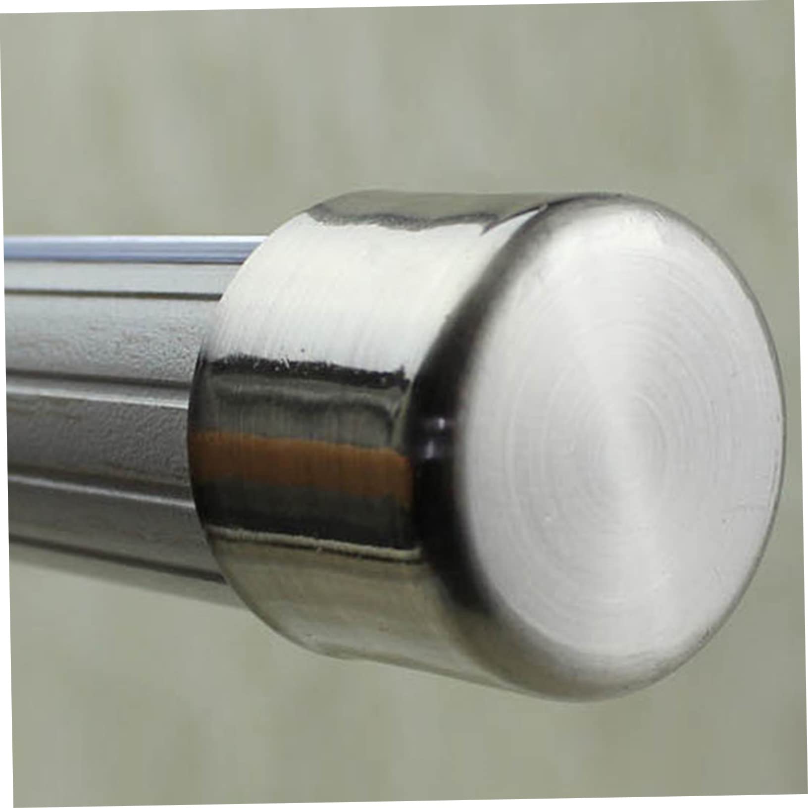 4 Set di Terminali per Aste per Tende in Metallo Cromati Spazzolati Facili da Installare 2 Pezzi*4